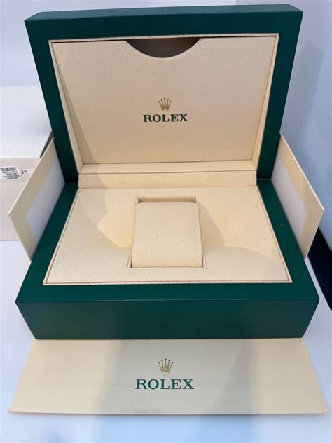 Rolex Watch Box, New Creme Empty Acs. Oyster L Perpetual.